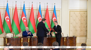 Пакет международных документов подписан по итогам переговоров Лукашенко и Алиева в Азербайджане
