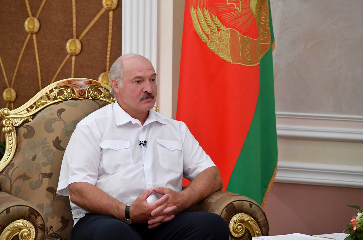 Президент Беларуси Александр Лукашенко 25 августа дал интервью телеканалу "Беларусь 1" Президент Беларуси Александр Лукашенко 25 августа дал интервью телеканалу "Беларусь 1"