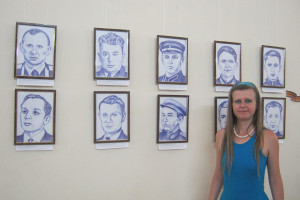 Портрет Героя Советского Союза, уроженца Витебской области, Александра Горовца экспонируется на выставке «Творцы Победы» в Шахтах