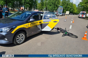 В Витебске 11-летний велосипедист попал под колеса авто