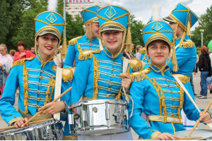 В Витебске проходит Международный фестиваль-конкурс барабанщиц и мажореток