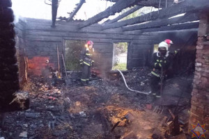 В Витебском районе на пожаре погибла женщина