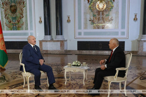 Лукашенко дал интервью гендиректору МИА "Россия сегодня" Дмитрию Киселеву