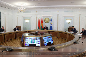 Александр Лукашенко принимает участие в заседании Совета глав государств СНГ 