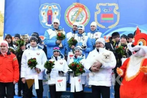 Команда Витебского облисполкома заняла первое место в биатлонной эстафетной гонке среди команд высших органов власти на "Минской лыжне"