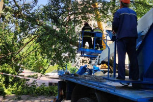 Грозовой фронт ударил по тылам: шквалистый ветер, молнии и ливень натворили бед и стали серьезным испытанием для всех городских служб Витебска
