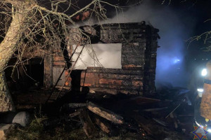 В Бешенковичском районе на пожаре дома погиб мужчина