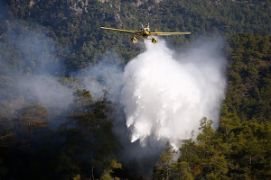 Лесной пожар в районе курортного Кемера в Турции уничтожил 120 га леса