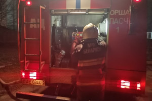 В Орше горел сарай: в ходе тушения спасатели обнаружили труп