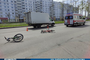 14-летнего велосипедиста госпитализировали после ДТП в Витебске