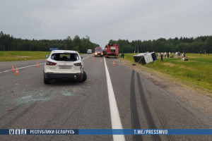 МВД: туристический автобус, попавший в ДТП в Витебском районе, направлялся из Могилева в Санкт-Петербург