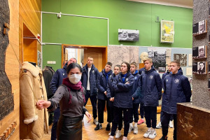 Игроки ФК "Витебск", а также воспитанники Академии футбола посетили Витебский областной музей Миная Шмырева