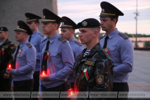 Представители витебской милиции почтили память жертв Великой Отечественной войны