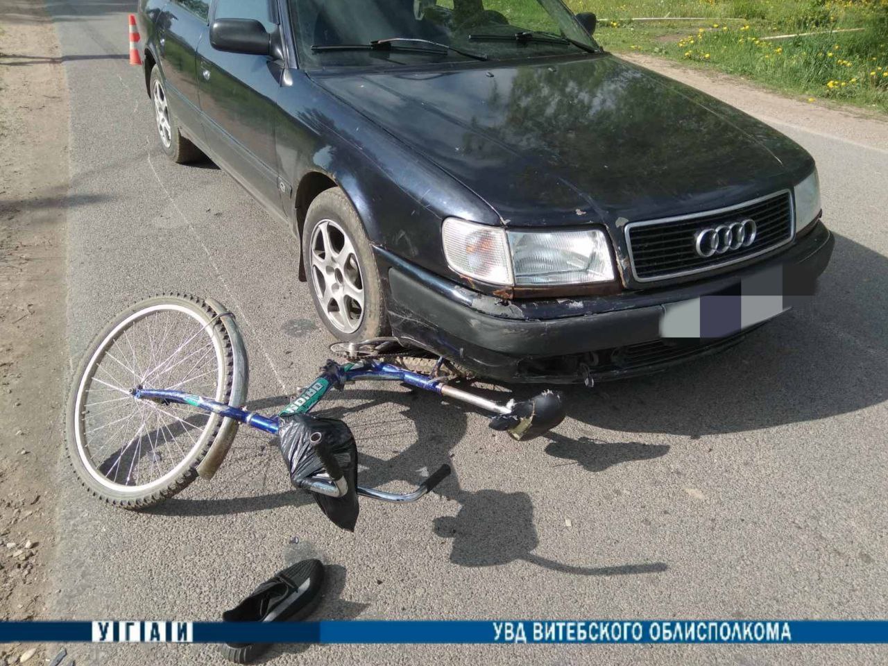 Автомобиль и велосипедист