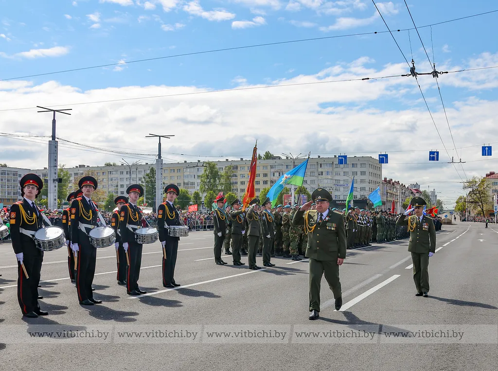 Военный парад в Витебске. День Победы 2025 