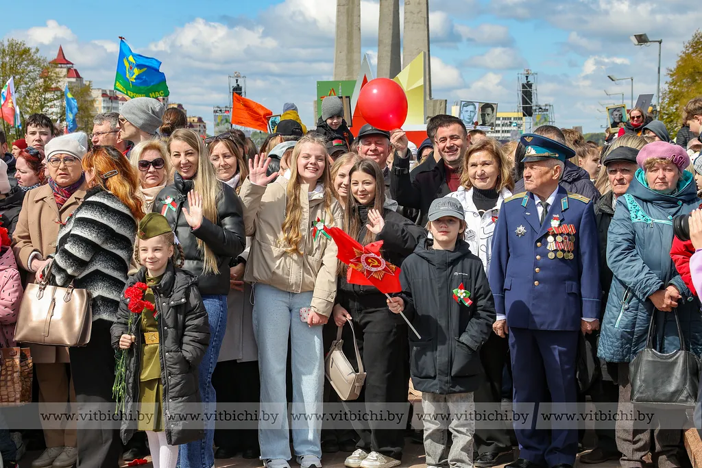 Военный парад в Витебске. День Победы 2025 
