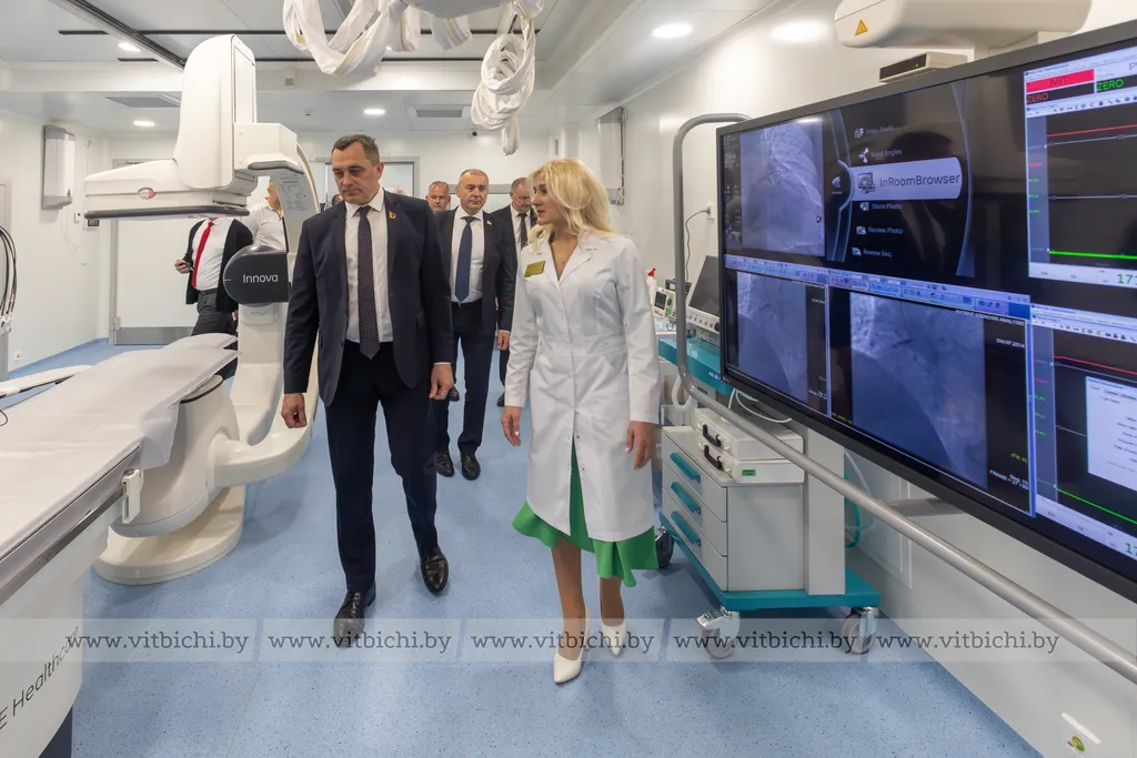Субботин, Подолинская. Открытие ангиографического комплекса в кардиоцентре