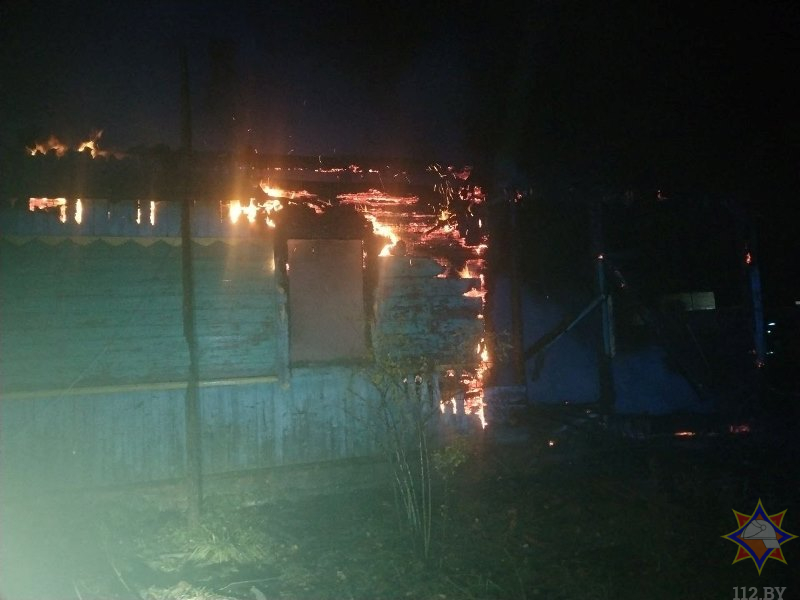 Пожар в частном доме в Оршанском районе.