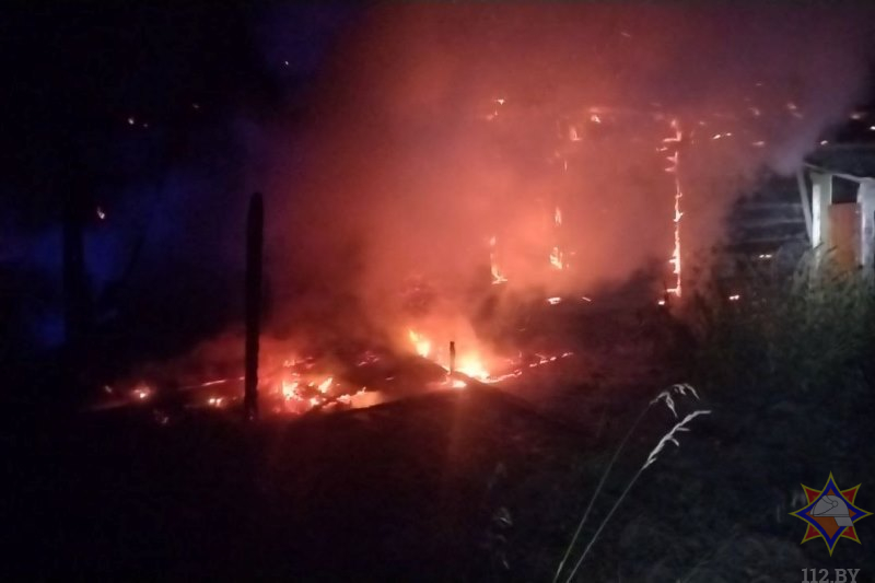 Пожар в частном доме в Оршанском районе.
