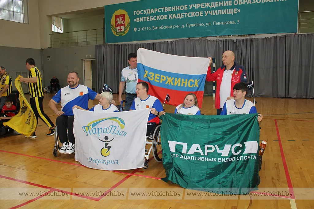 В Лужесно прошел первый в истории Беларуси турнир по футболу на электроколясках