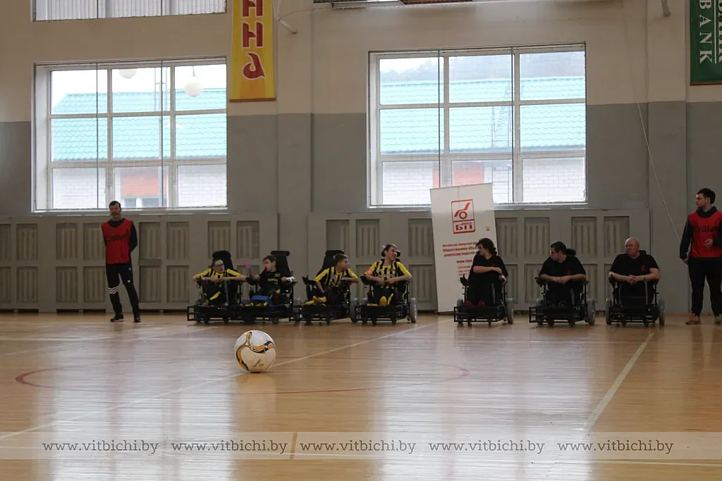 В Лужесно прошел первый в истории Беларуси турнир по футболу на электроколясках