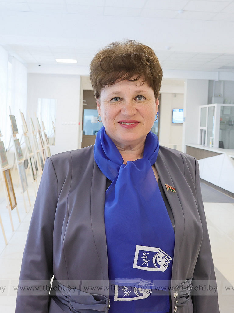 Председатель городской организации БСЖ Натальей Культенко