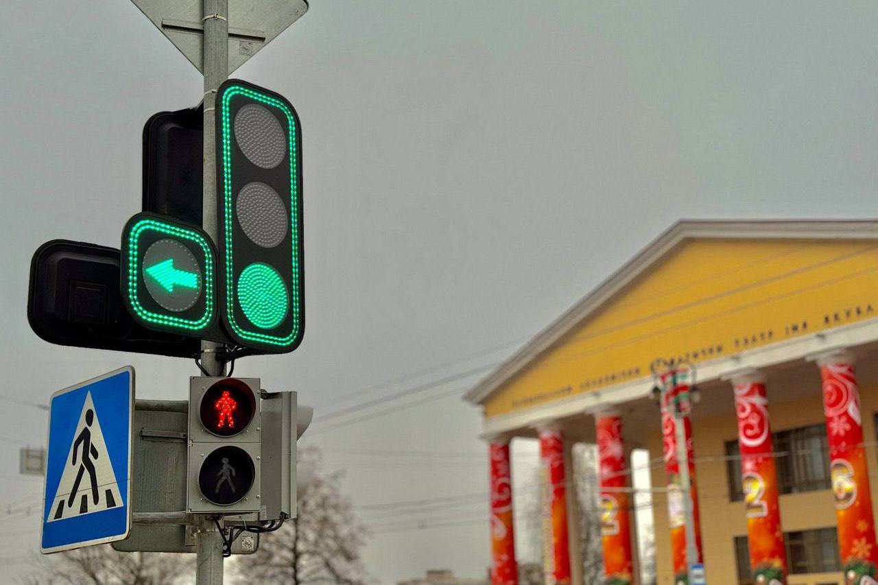 В Витебске появились новые современные светофоры. В Витебске появились новые современные светофоры.