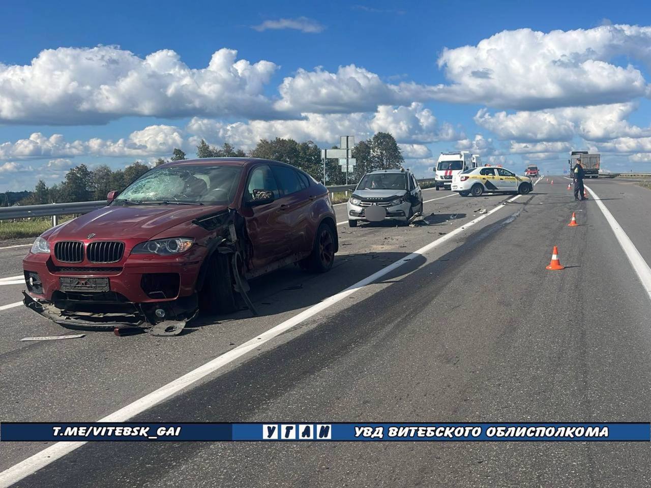 В Оршанском районе произошло ДТП с участием трёх автомобилей