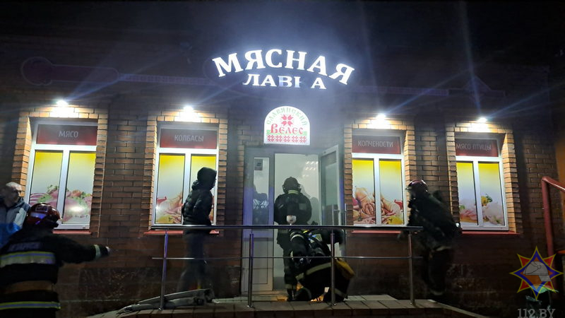 В Витебске произошел пожар в магазине