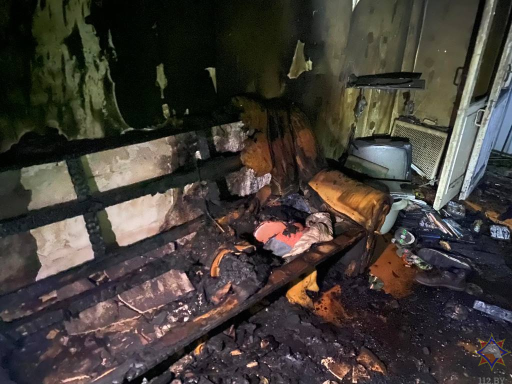 В Орше на пожаре погиб мужчина