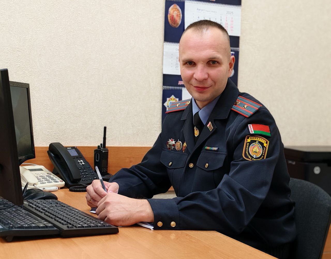 майор милиции Виталий Борисов милиционер