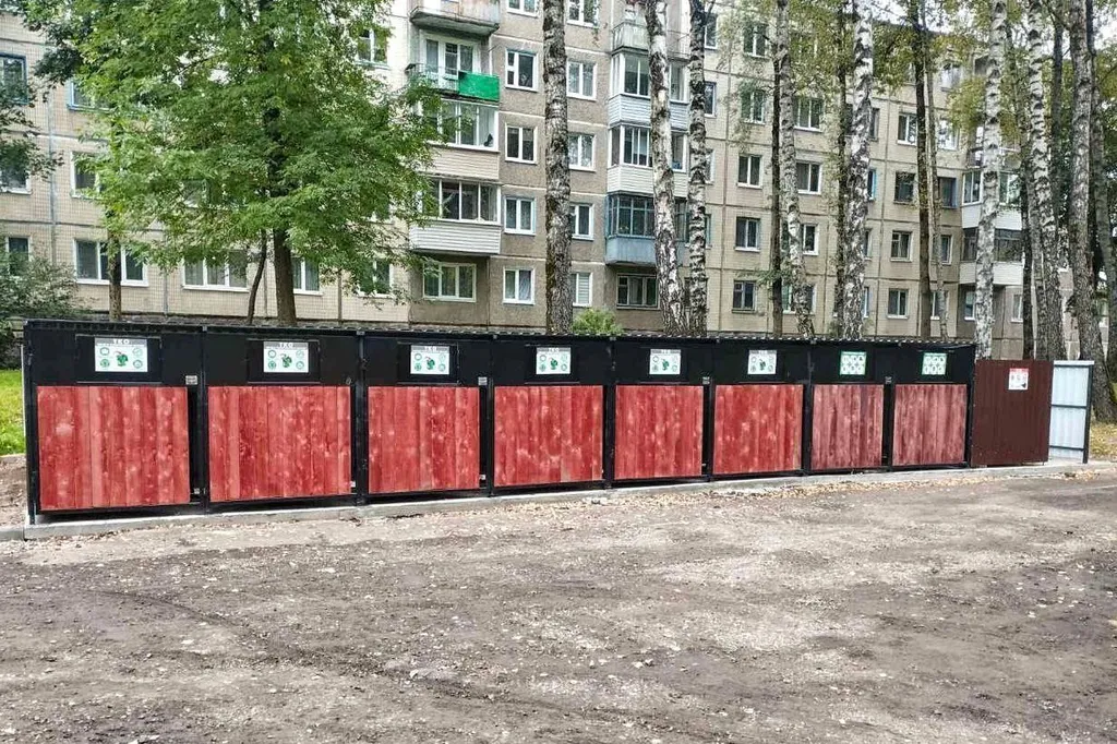 Новая контейнерная площадка по адресу: ул. Чкалова, 9, к.9.