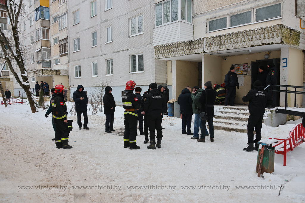 Плита перекрытия просела в жилом доме в Витебске.