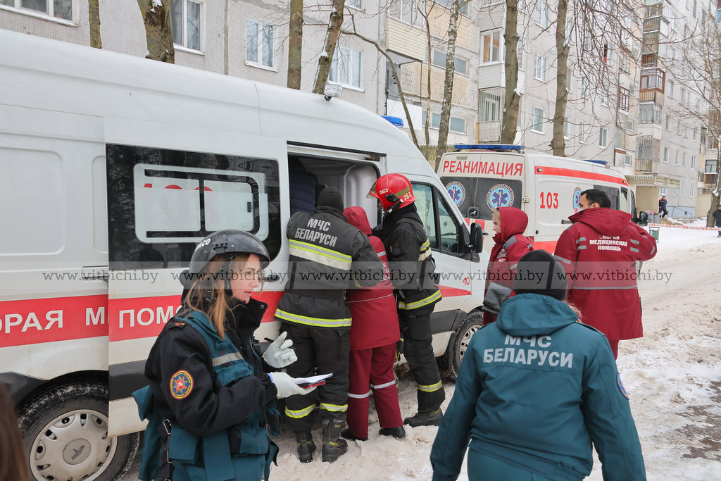 Плита перекрытия просела в жилом доме в Витебске.