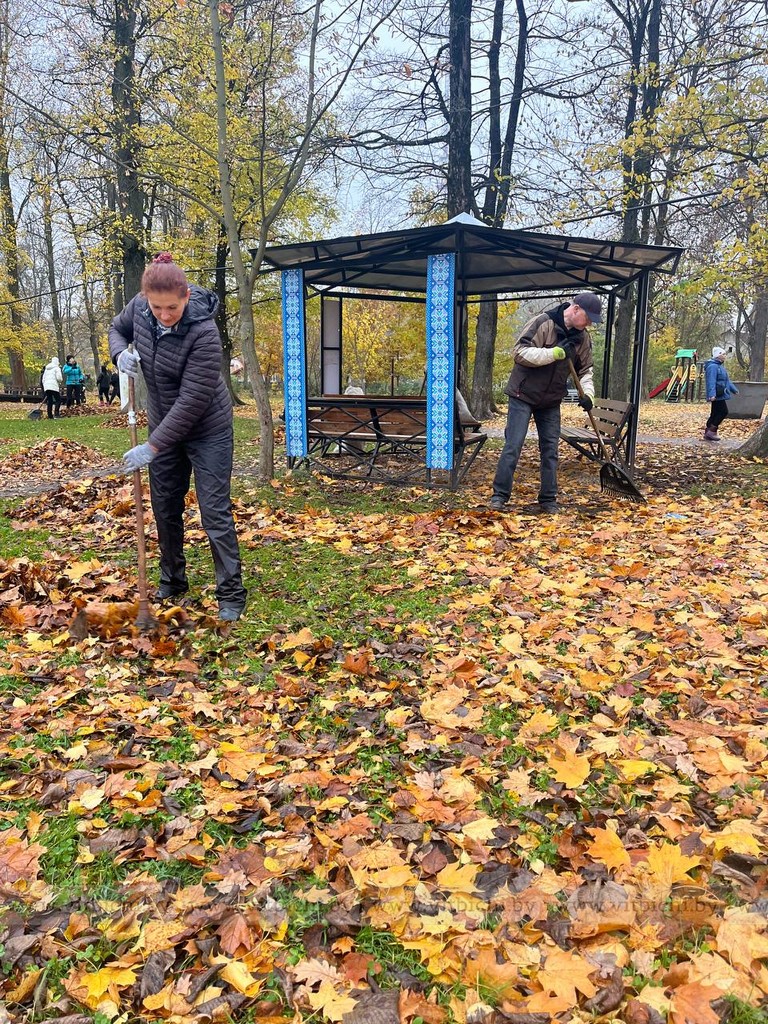уборка листвы