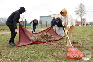 Студенты и сотрудники ВГУ имени П.М. Машерова провели субботник