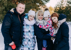 Многодетные родители Марина и Денис Кулаковы из Витебска приняли участие в республиканском семейном форуме