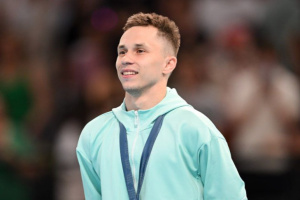 Четверо белорусов вышли в финалы индивидуальных прыжков на батуте на этапе Кубка мира в Баку