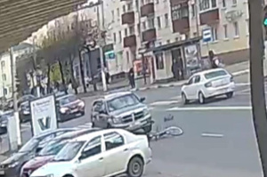 В Орше на пешеходном переходе сбили велосипедиста 