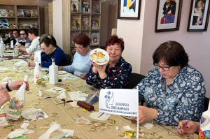 В Витебске в клубе «Время творить» прошел мастер-класс по созданию пасхальных композиций