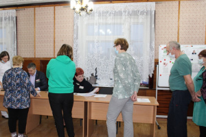 На закрытом участке для голосования № 63 сегодня проголосуют порядка 500 пациентов Витебской областной клинической больницы