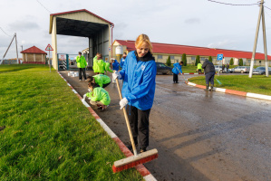 Активисты Витебской городской организации ОО «БРСМ» поработали в филиале СХП «Мазоловогаз»