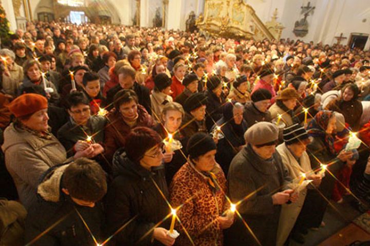 Расписание богослужений на католическую Пасху в храмах Витебска