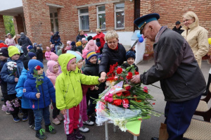 Война украла детство. Ветеран Лев Николаевич Егоров выступил перед воспитанниками витебского детского сада № 14 «Вересок»