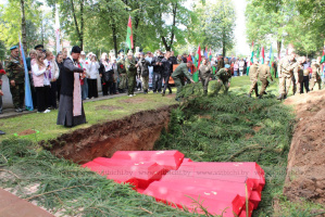 На воинском мемориале в агрогородке Вороны перезахоронены останки 147 советских воинов
