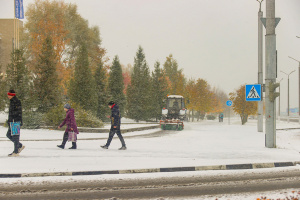 Более 250 человек и 15 единиц техники работали на уборке снега в Витебске