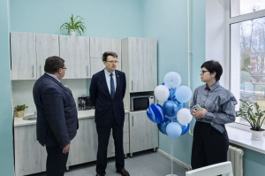 В травматологическом отделении БСМП открыли обновленную комнату приема пищи для персонала