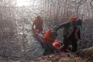 Двоих рыбаков спасли из полыньи на озере в Браславском районе 