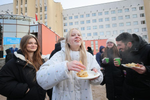 Зажигательные проводы зимы устроили студенты ВГМУ
