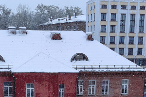 19 апреля к десяти утра в Витебске выпало около пяти сантиметров снега